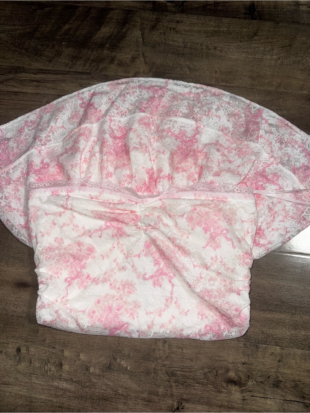 Victoria's Secret PINK x LoveShackFancy Strapless Lace Mini Dress XS NWT - Picture 10 of 11